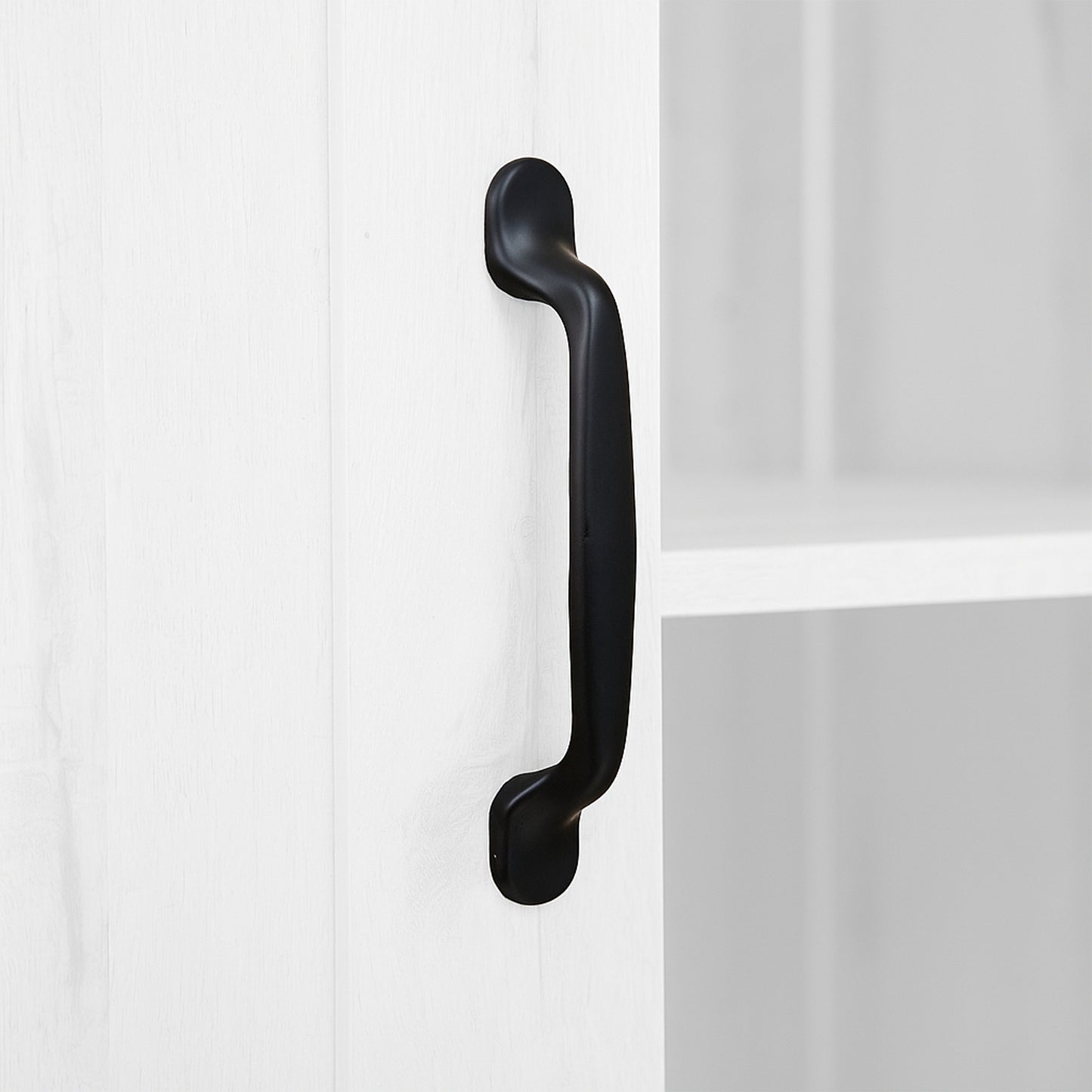 30 in. W x 71 in. H x 16 in. D 5-Shelf Wood Freestanding Cabinet