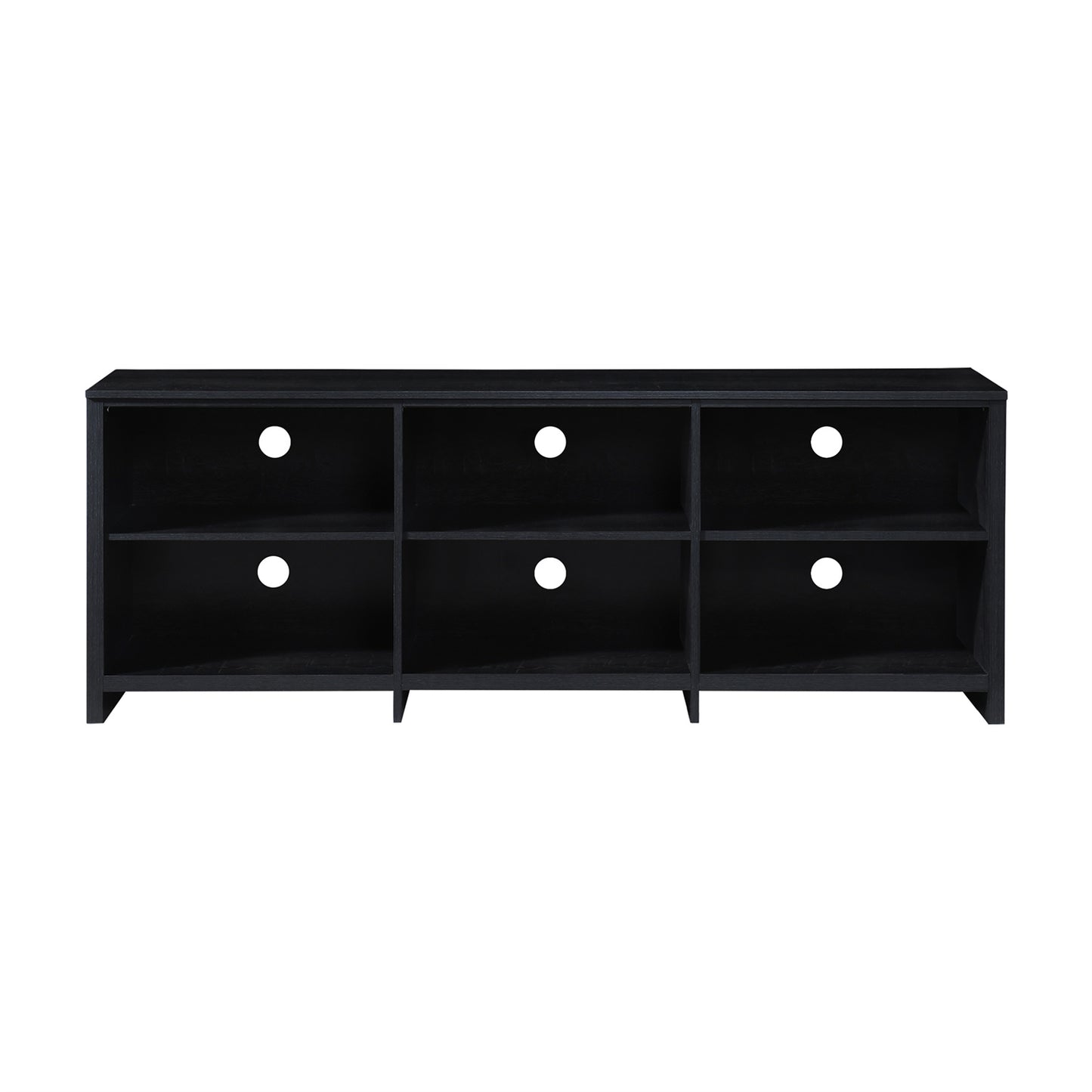 65 in. Modern TV Stand For TVs Up To 62" With 6 Open Shelves, Modern Entertainment Center With Storage, TV Console Table Media Cabinet For Living Room, Bedroom And Office