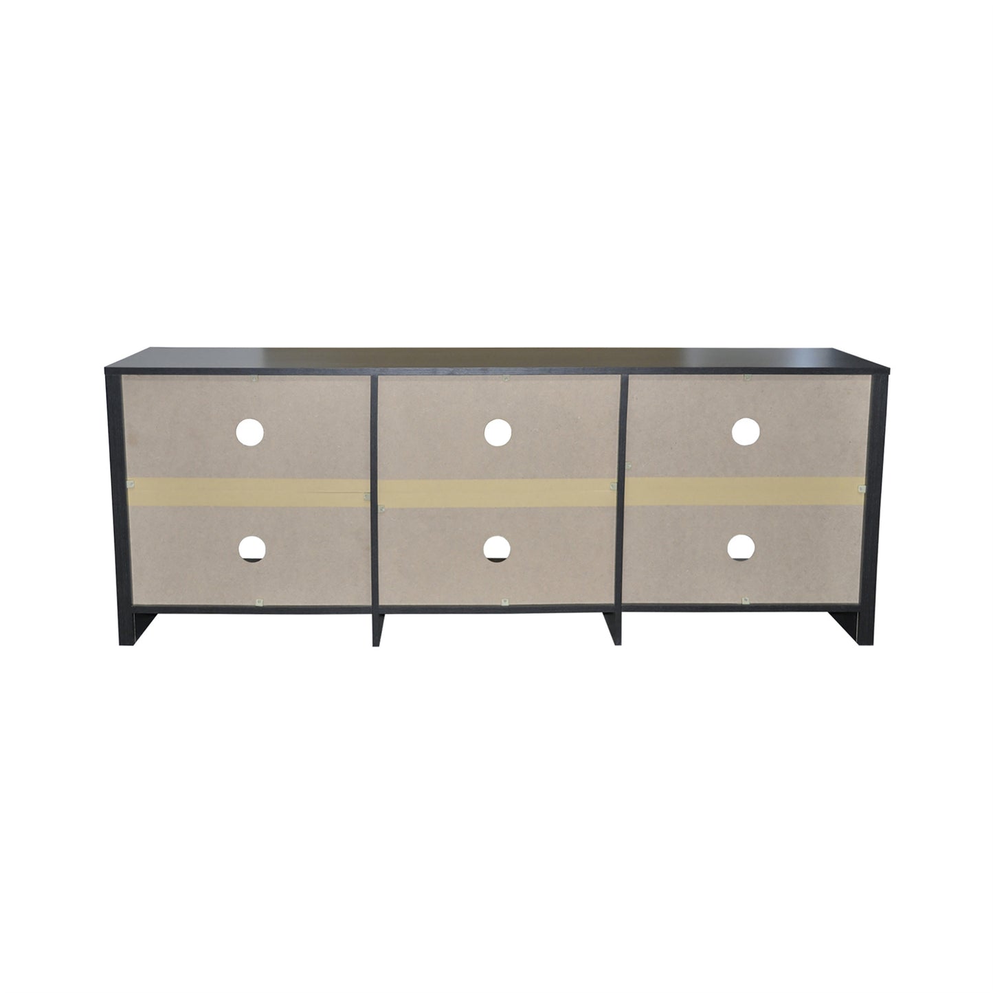 65 in. Modern TV Stand For TVs Up To 62" With 6 Open Shelves, Modern Entertainment Center With Storage, TV Console Table Media Cabinet For Living Room, Bedroom And Office