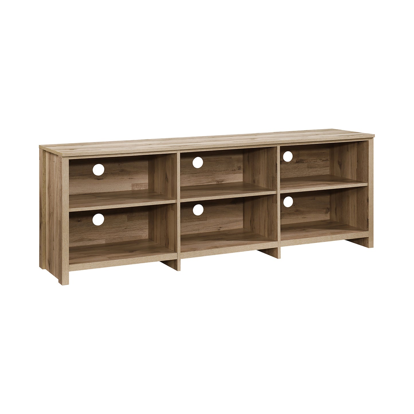 65 in. Modern TV Stand For TVs Up To 62" With 6 Open Shelves, Modern Entertainment Center With Storage, TV Console Table Media Cabinet For Living Room, Bedroom And Office