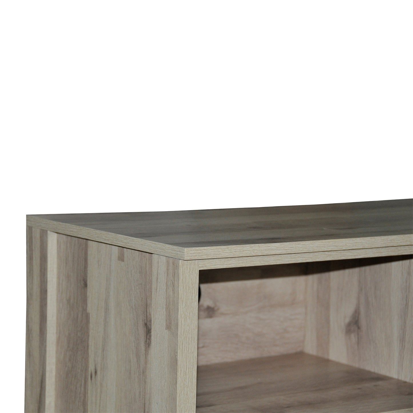 65 in. Modern TV Stand For TVs Up To 62" With 6 Open Shelves, Modern Entertainment Center With Storage, TV Console Table Media Cabinet For Living Room, Bedroom And Office