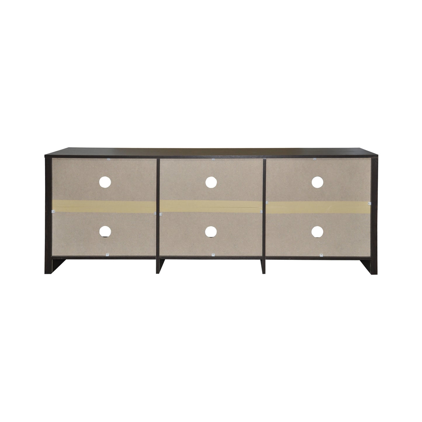 65 in. Modern TV Stand For TVs Up To 62" With 6 Open Shelves, Modern Entertainment Center With Storage, TV Console Table Media Cabinet For Living Room, Bedroom And Office