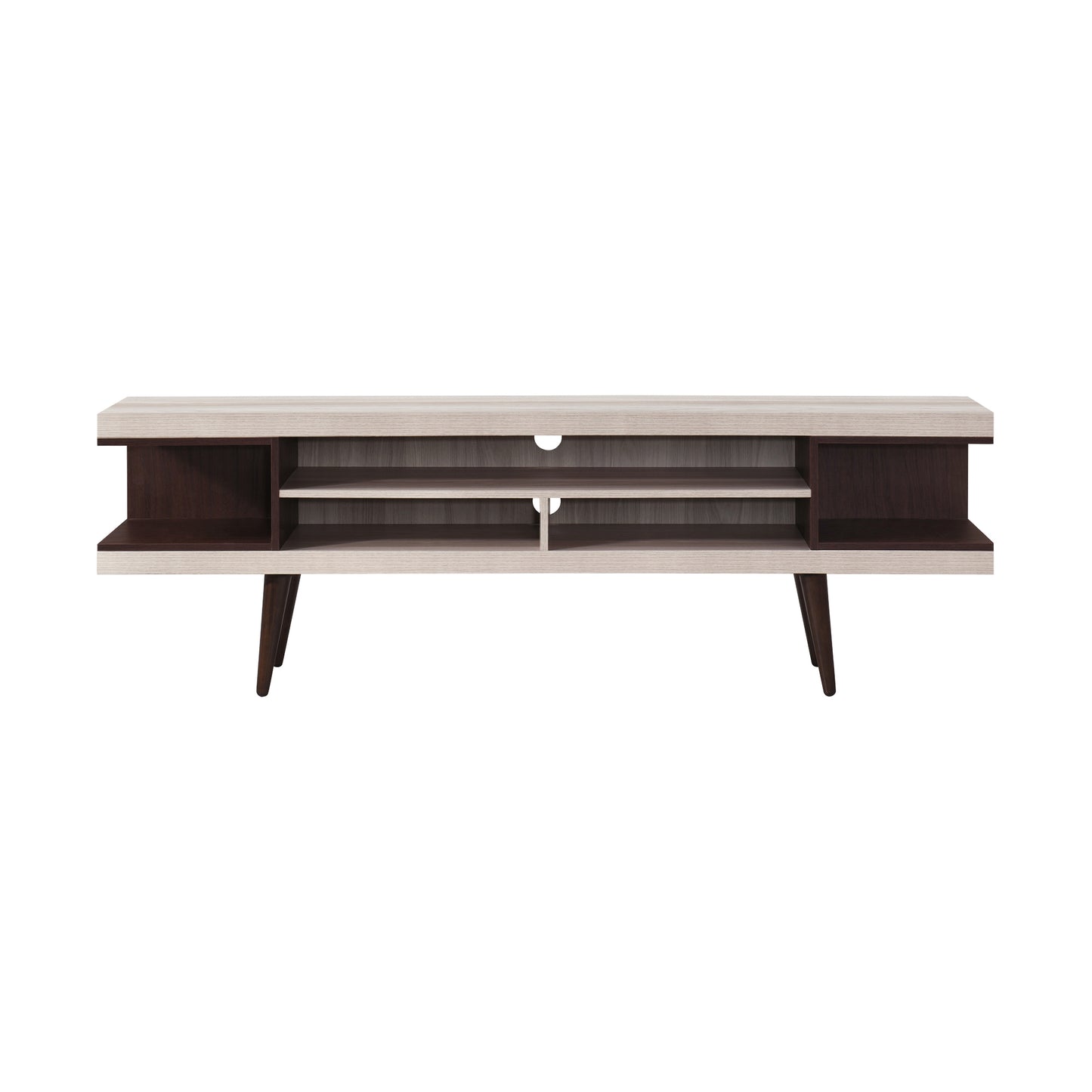 70.87 in. Wood TV Stand with 5 Storage Shelves Fits TV's up to 75 in.