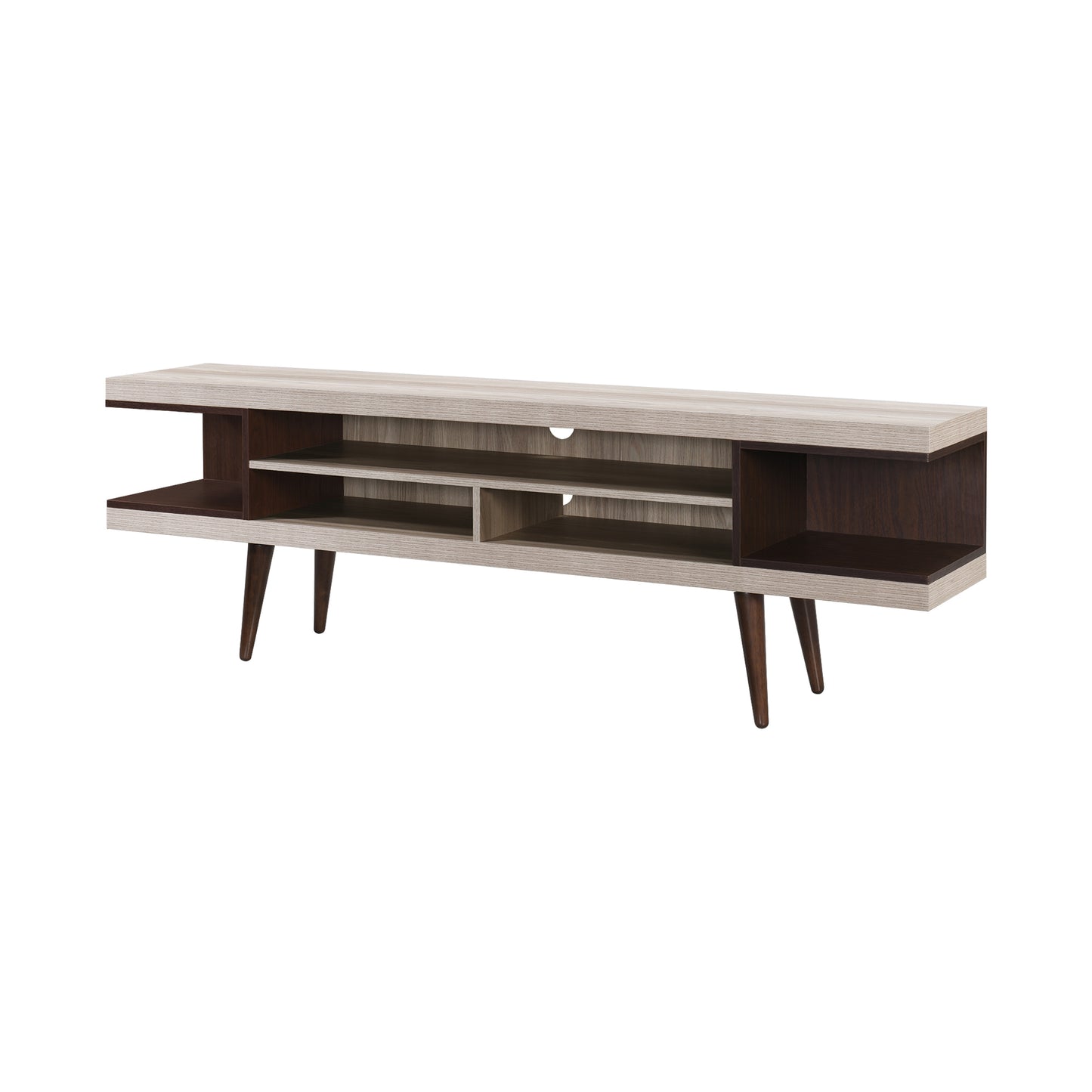 70.87 in. Wood TV Stand with 5 Storage Shelves Fits TV's up to 75 in.