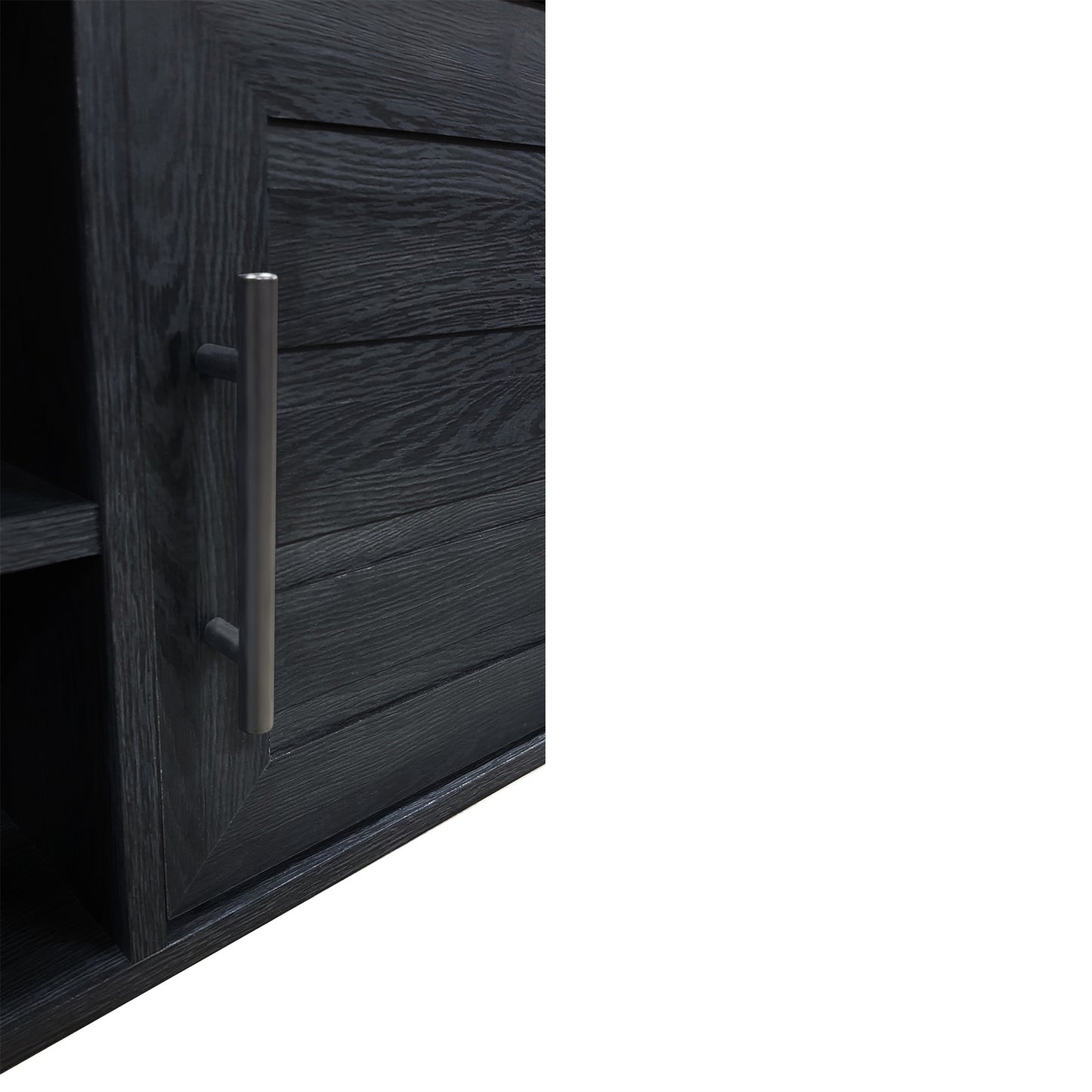59 in. Wood TV Stand with 2 Storage Cabinets Fits TV's up to 65 in.