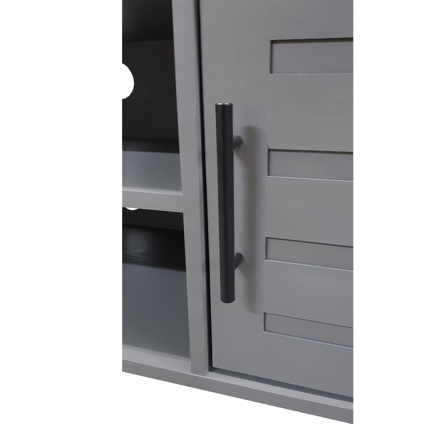 59 in. Wood TV Stand with 2 Storage Cabinets Fits TV's up to 65 in.