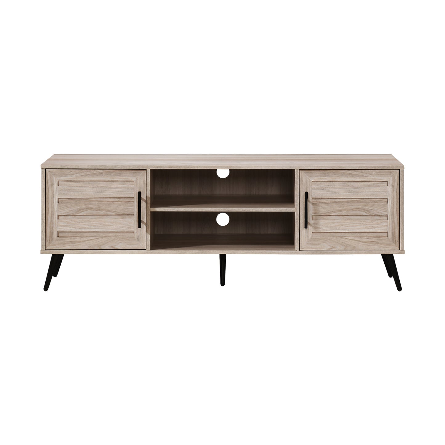 59 in. Wood TV Stand with 2 Storage Cabinets Fits TV's up to 65 in.