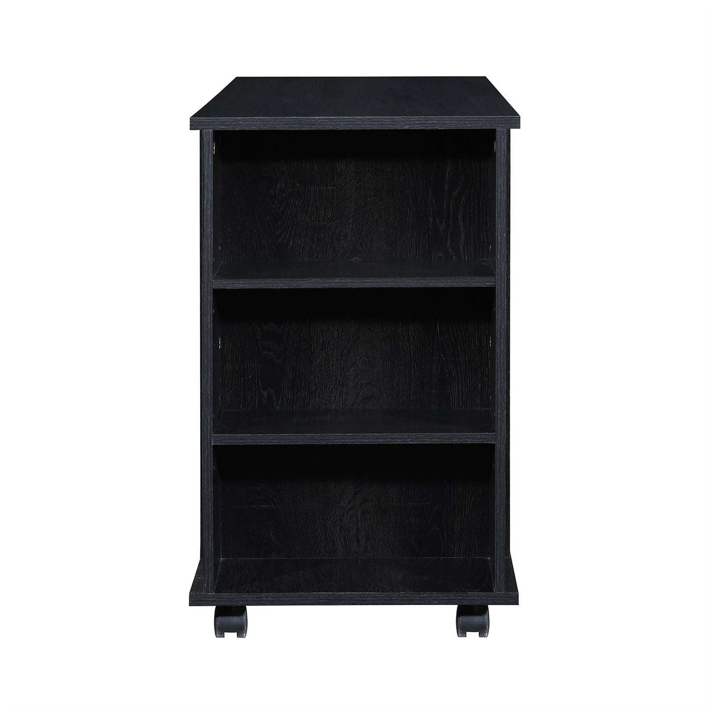 3-Drawer 39in. W Rolling Lateral Filing Cabinet with Locker and Open Storage Shelves for Home Office and Kids Room