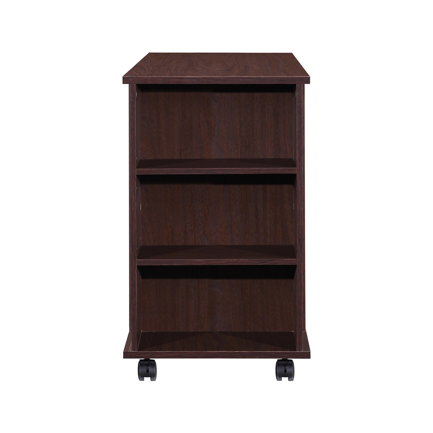 3-Drawer 39in. W Rolling Lateral Filing Cabinet with Locker and Open Storage Shelves for Home Office and Kids Room