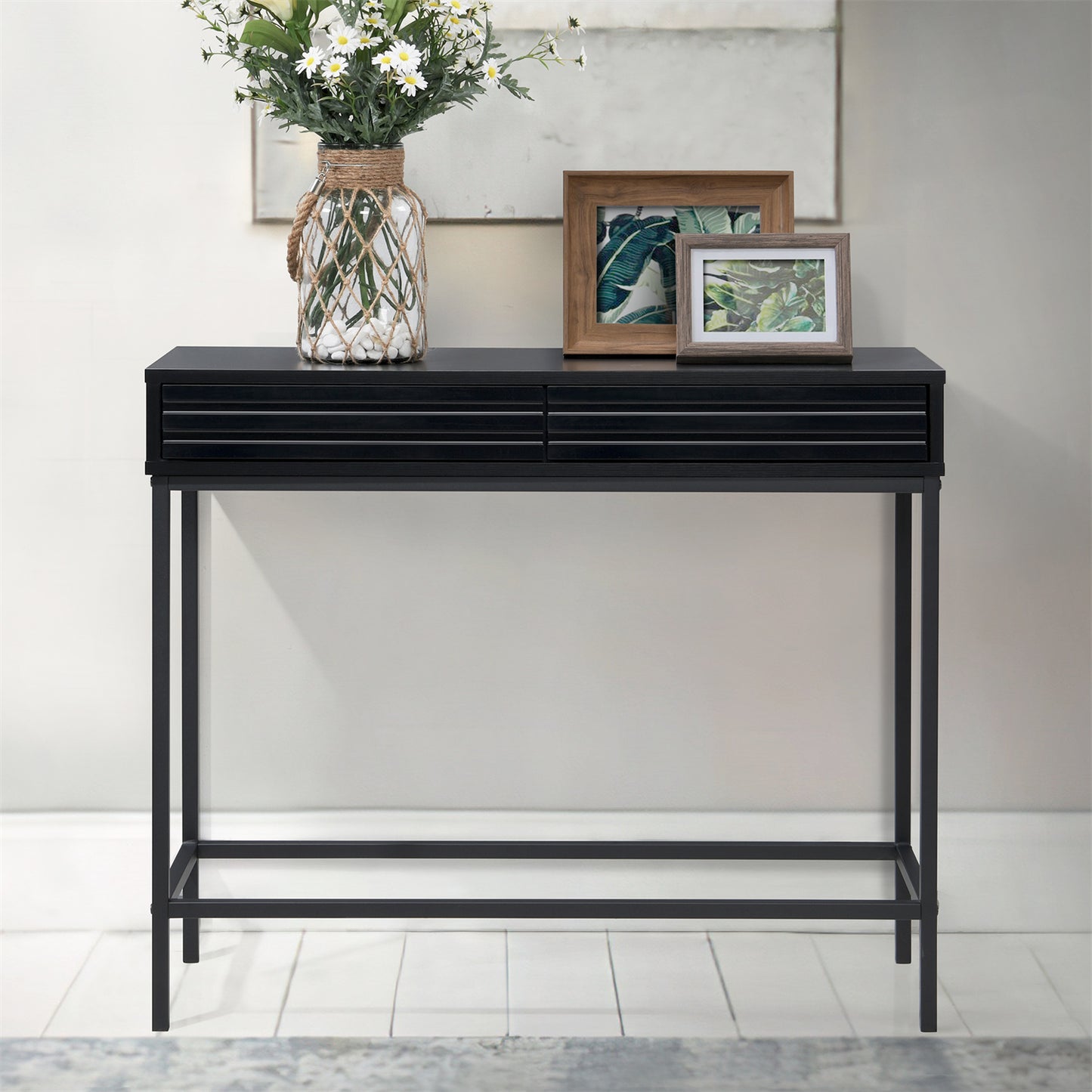 Casimo 35.43 in. Rectangular Engineered Wood Console Table