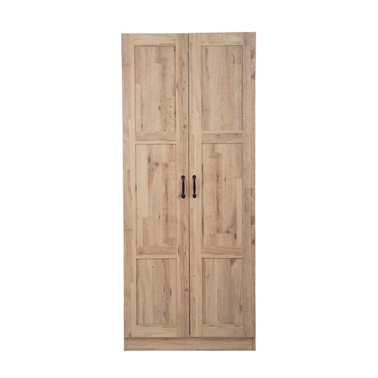 30 in. W x 71 in. H x 16 in. D 5-Shelf Wood Freestanding Cabinet