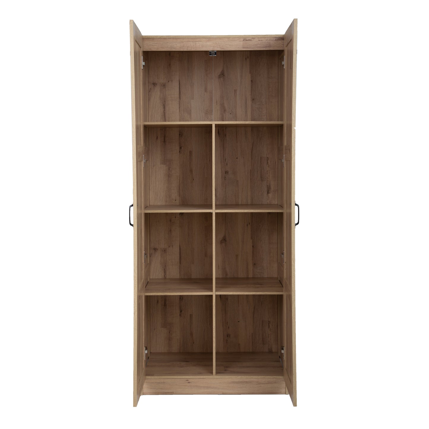 30 in. W x 71 in. H x 16 in. D 5-Shelf Wood Freestanding Cabinet