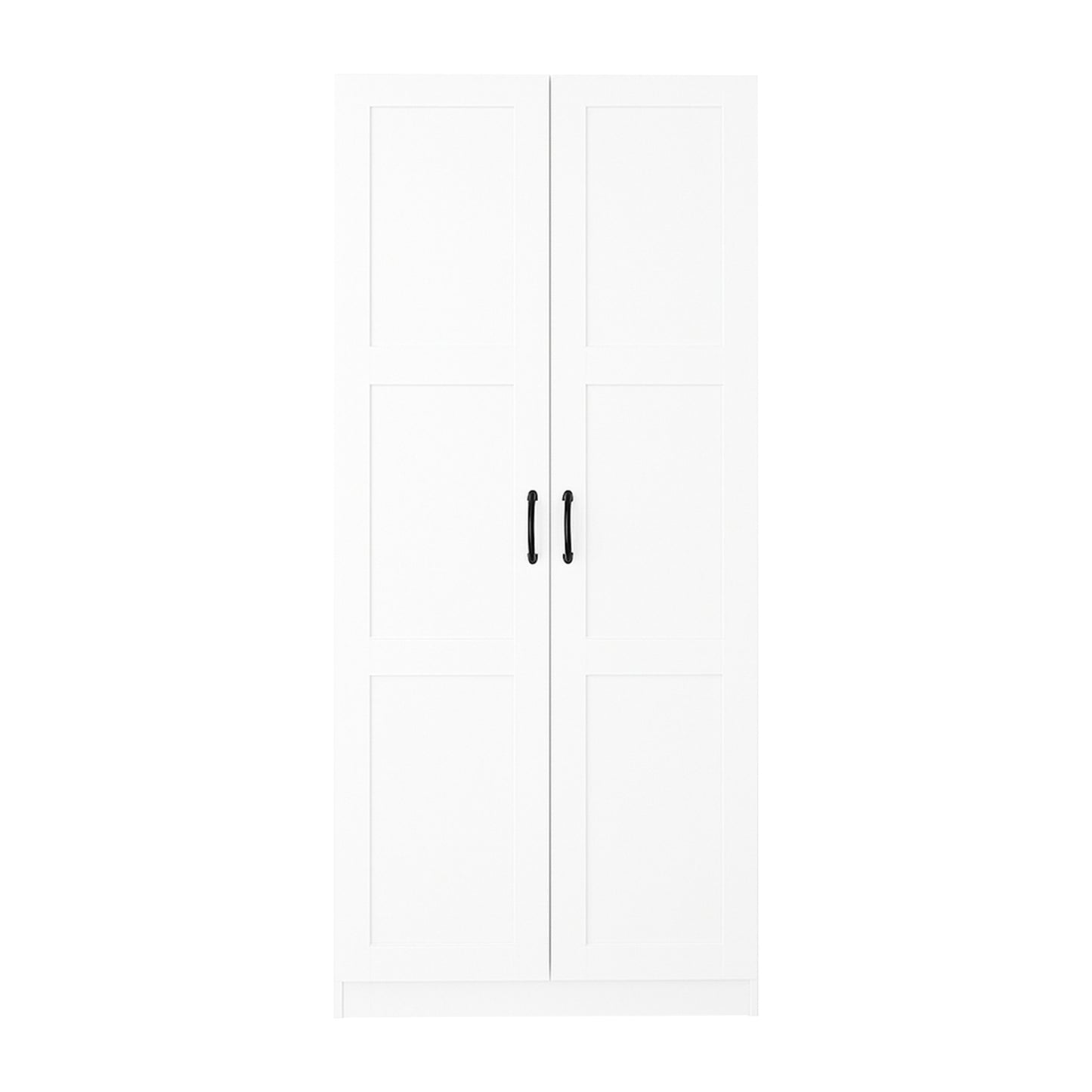 30 in. W x 71 in. H x 16 in. D 5-Shelf Wood Freestanding Cabinet