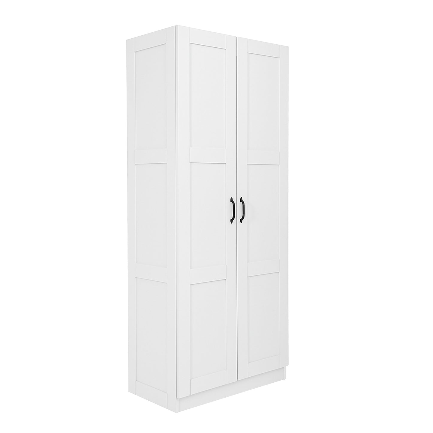 30 in. W x 71 in. H x 16 in. D 5-Shelf Wood Freestanding Cabinet