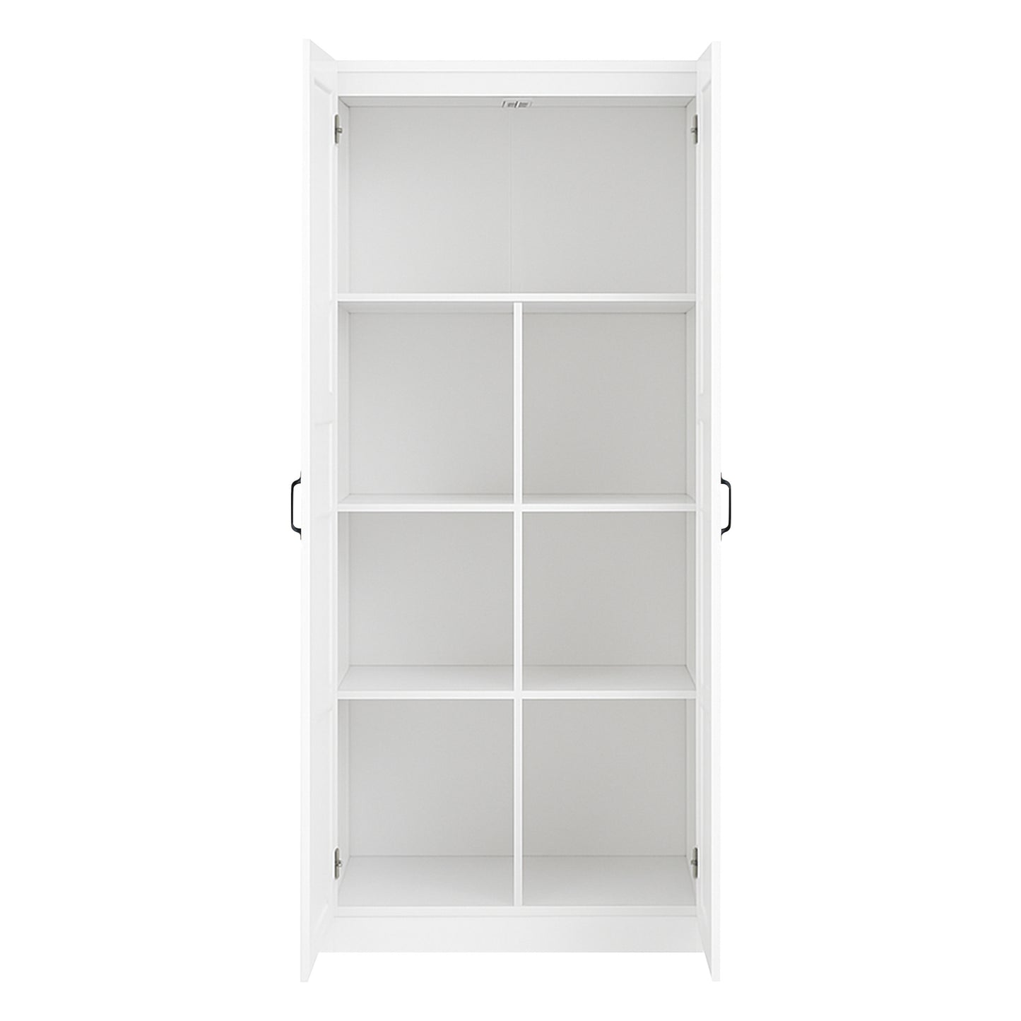 30 in. W x 71 in. H x 16 in. D 5-Shelf Wood Freestanding Cabinet