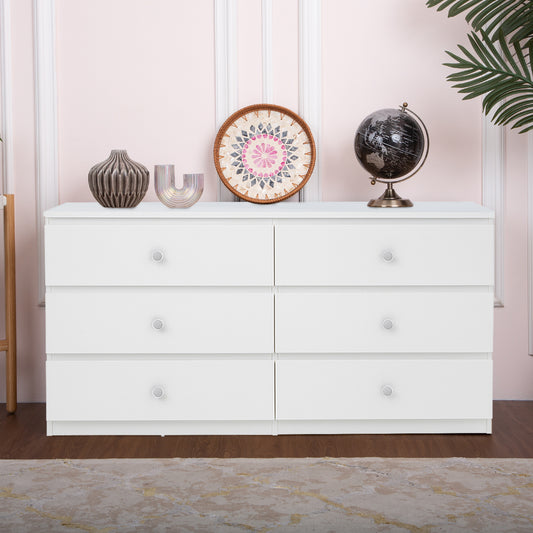 6-Drawer 47 in. Wide Chest of Drawers