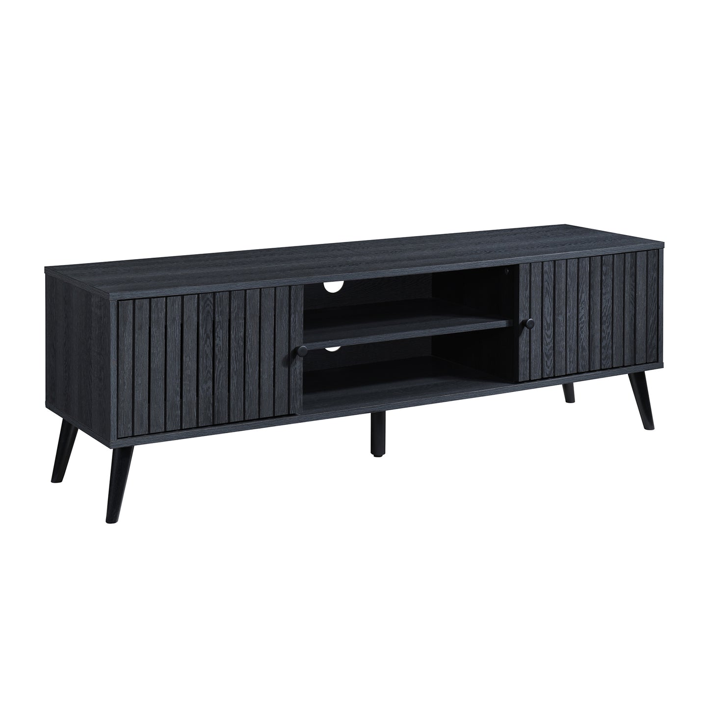 58.27 in. Wood TV Stand with 2 Storage Cabinets Fits TV's up to 65 in.