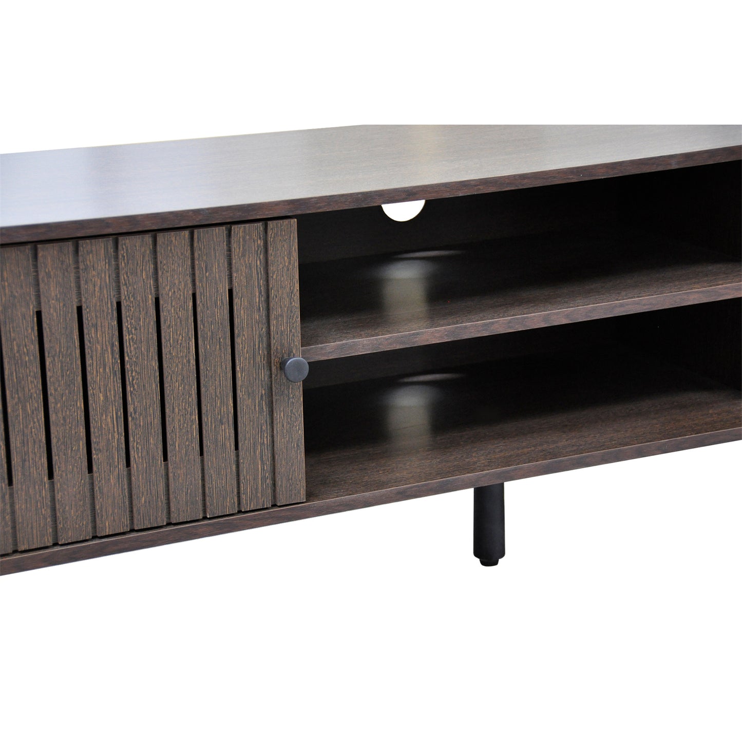 58.27 in. Wood TV Stand with 2 Storage Cabinets Fits TV's up to 65 in.