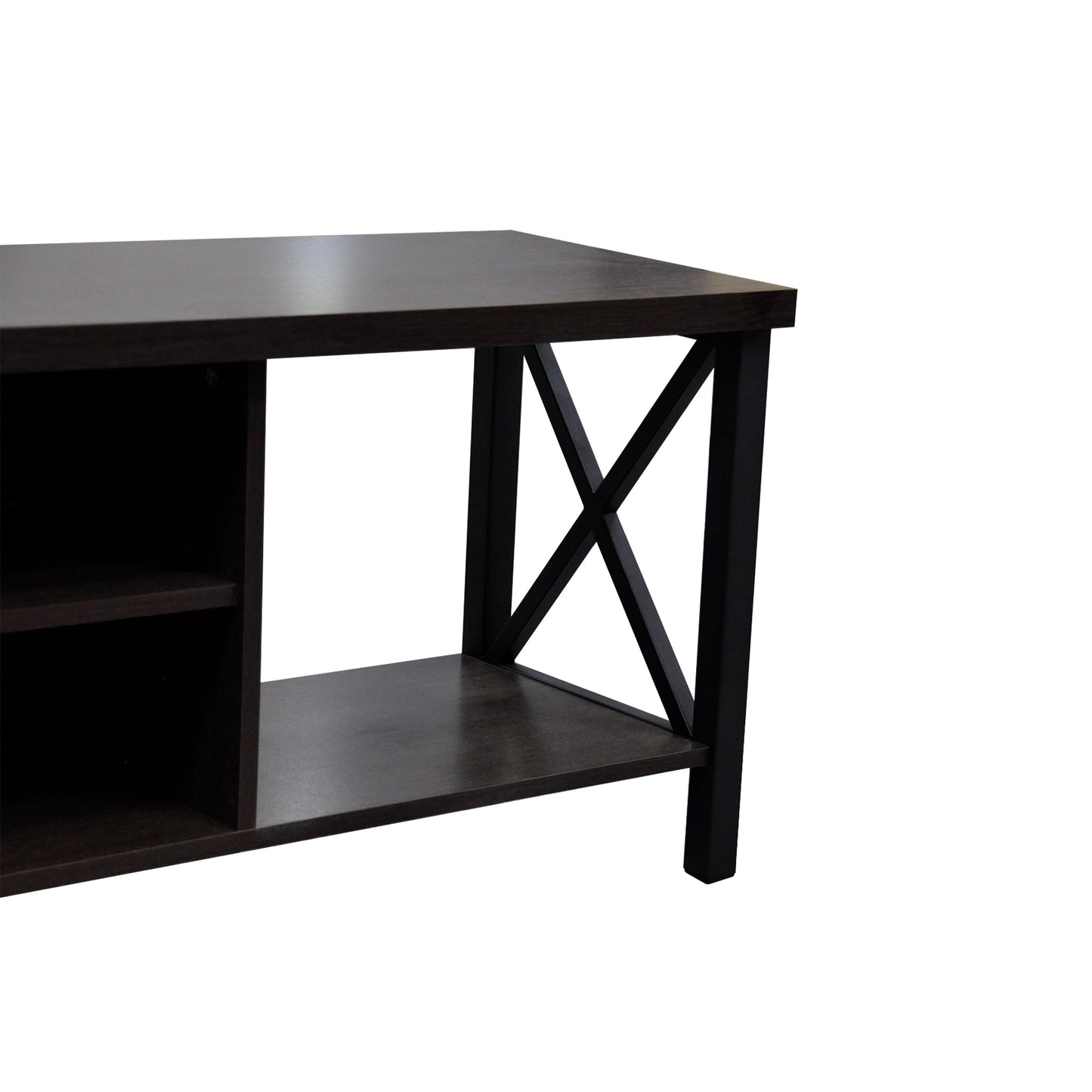 58.27 in. Wood TV Stand with 4 Storage Shelves Fits TV's up to 65 in.