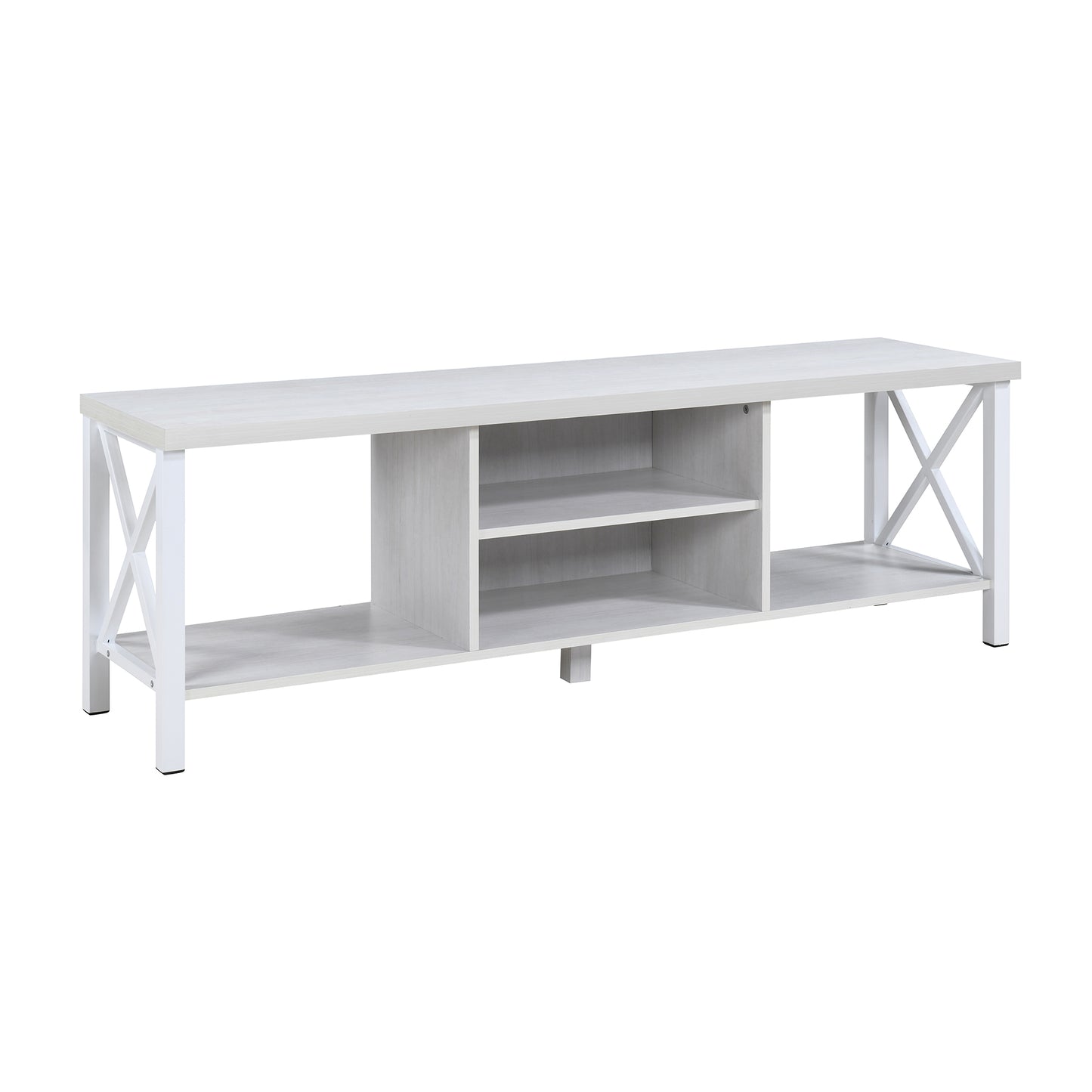 58.27 in. Wood TV Stand with 4 Storage Shelves Fits TV's up to 65 in.