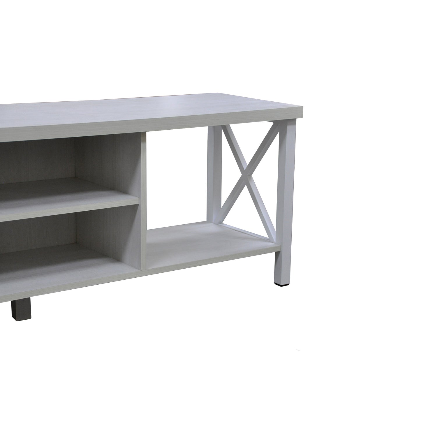 58.27 in. Wood TV Stand with 4 Storage Shelves Fits TV's up to 65 in.