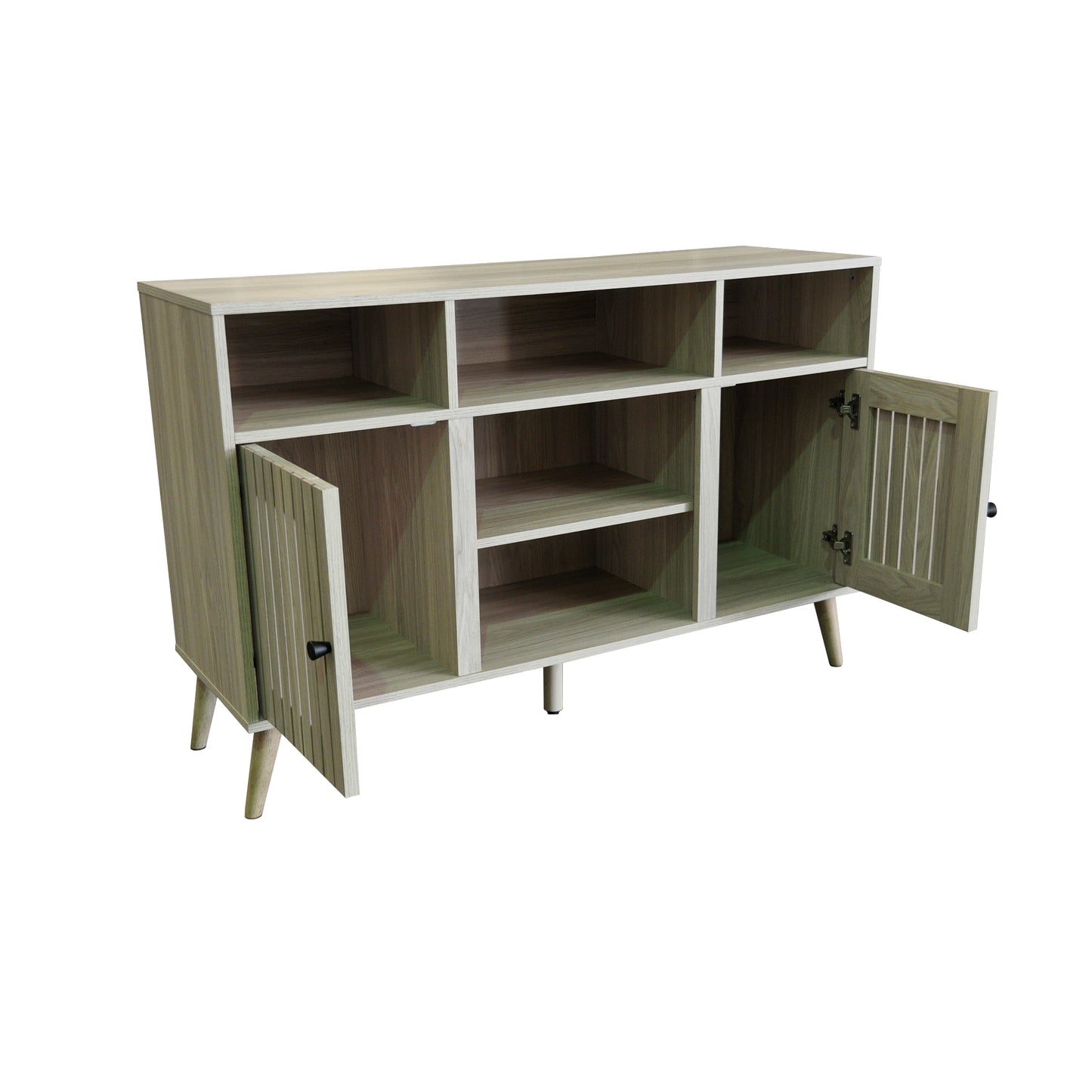 47.25 in. Wood TV Stand with 2 Storage Cabinets Fits TV's up to 55 in.