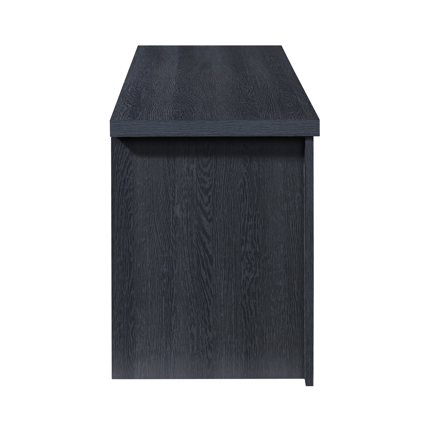 52.37 in.  Wood TV Stand with 1 Glass-fronted Storage Cabinets Fits TV's up to 60 in.