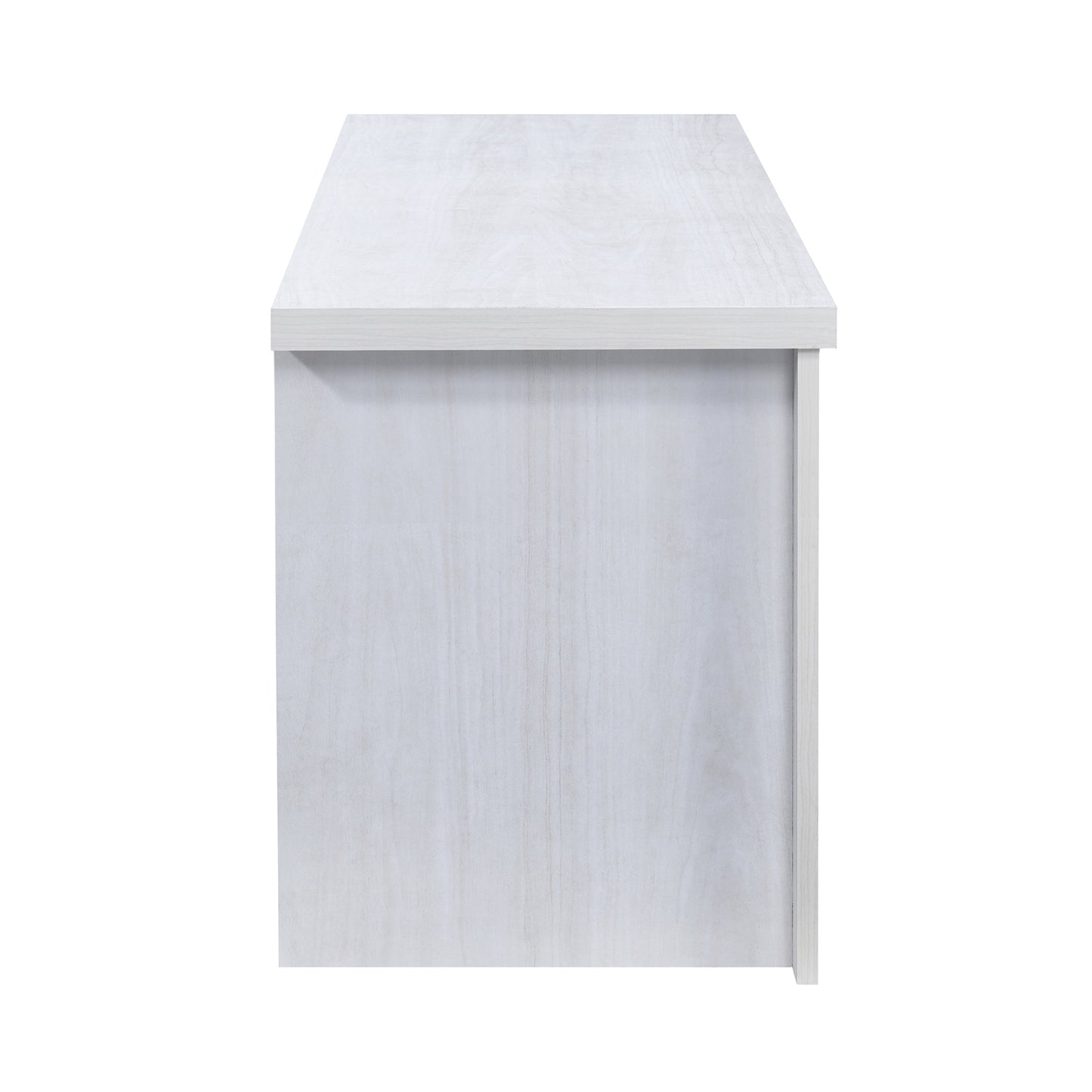 52.37 in.  Wood TV Stand with 1 Glass-fronted Storage Cabinets Fits TV's up to 60 in.