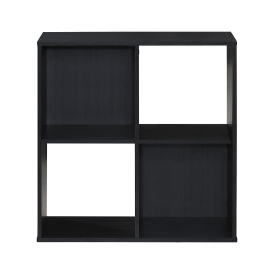 24.25 in. H x 23.5 in. W x 11.61 in. D Espresso Wood 4-Cube Storage Organizer